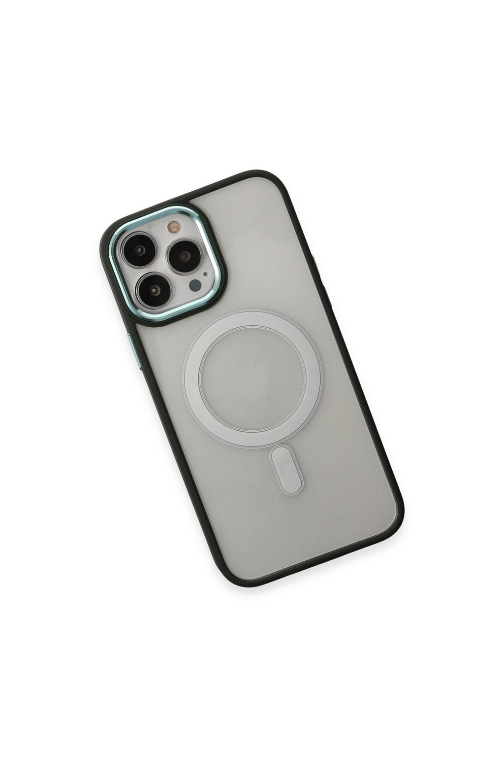 Apple iPhone 15 Pro Max Uyumlu Kılıf Room Magneticsafe Silikon - Köknar Yeşili