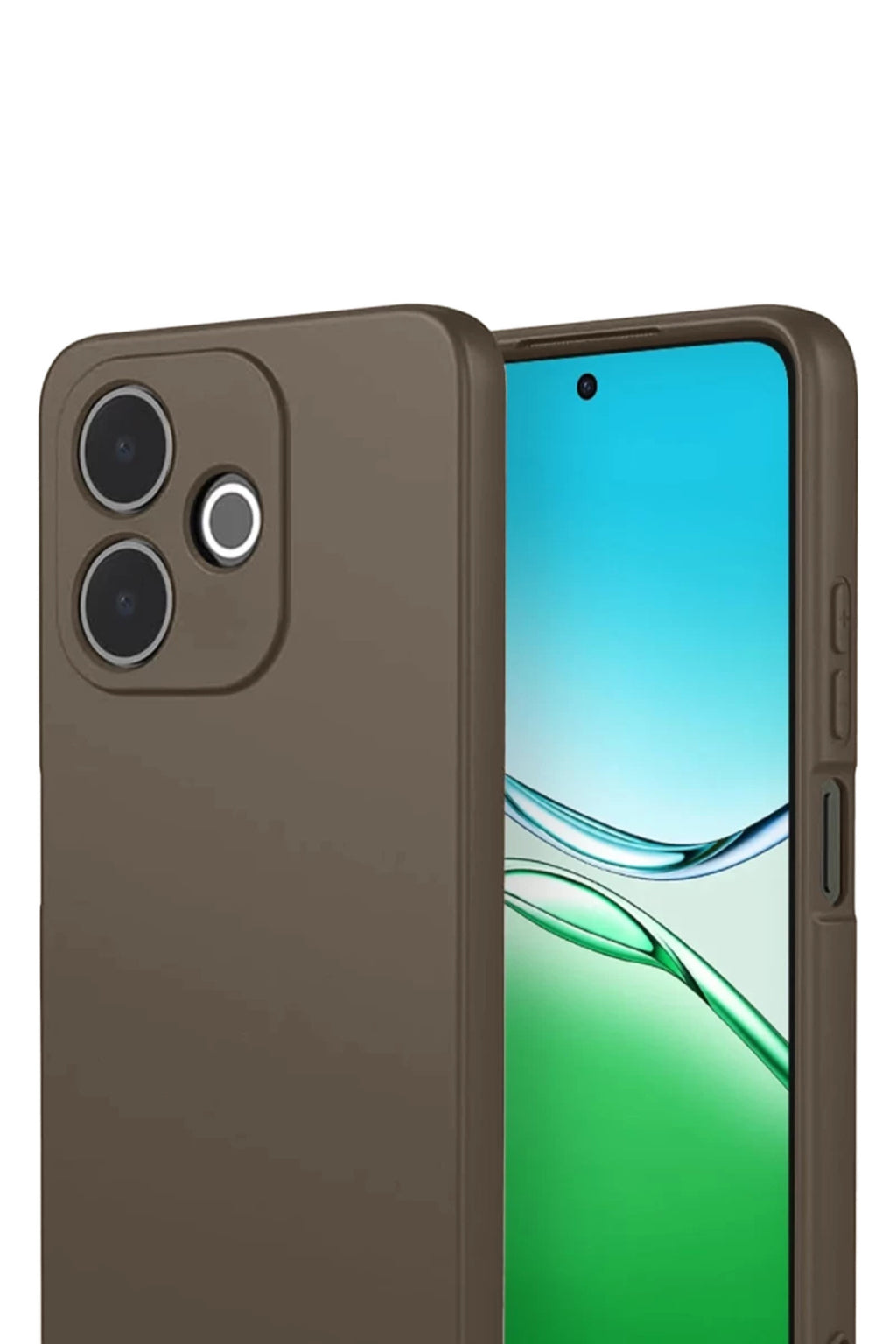 Oppo A5 Pro 4G Uyumlu First Silikon - Kahverengi
