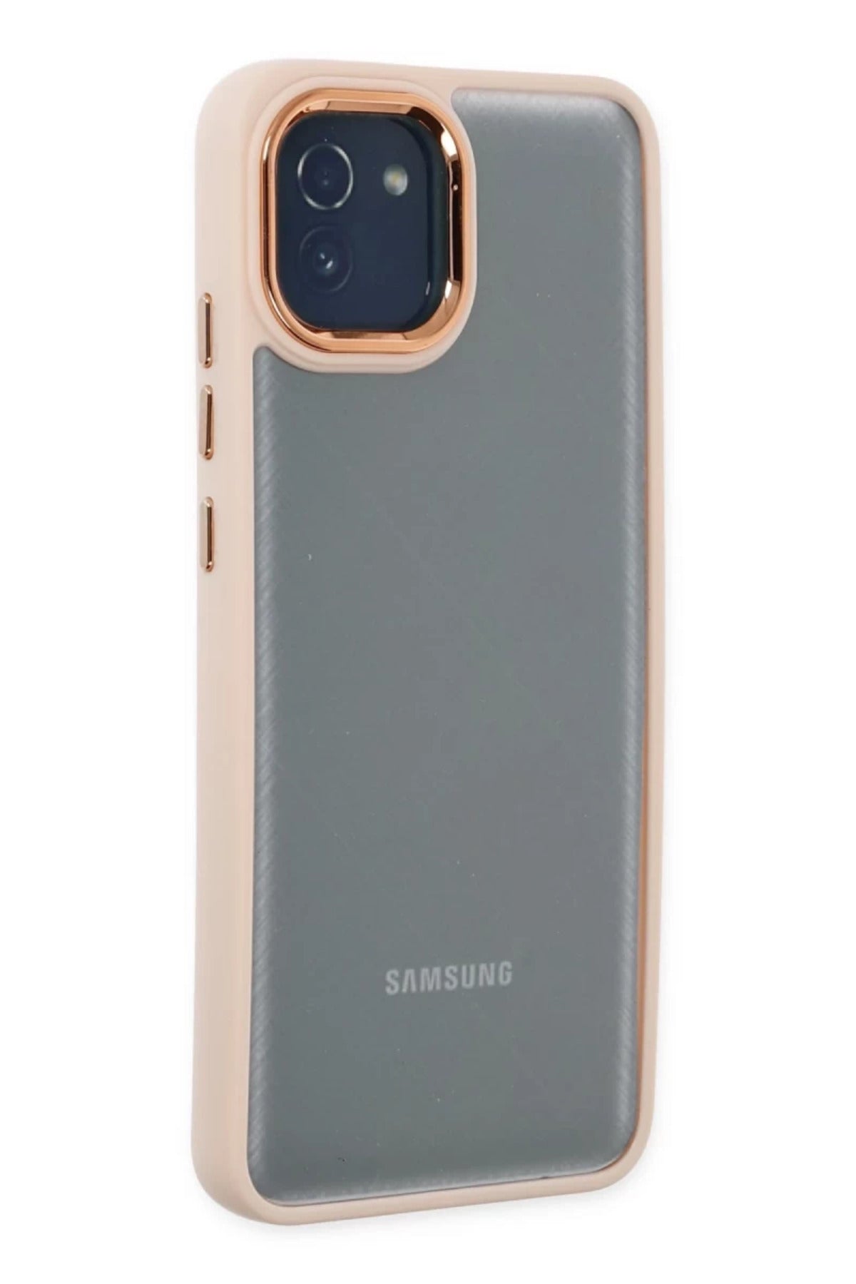 Samsung Galaxy A03 Uyumlu Kılıf Dora Kapak - Pudra