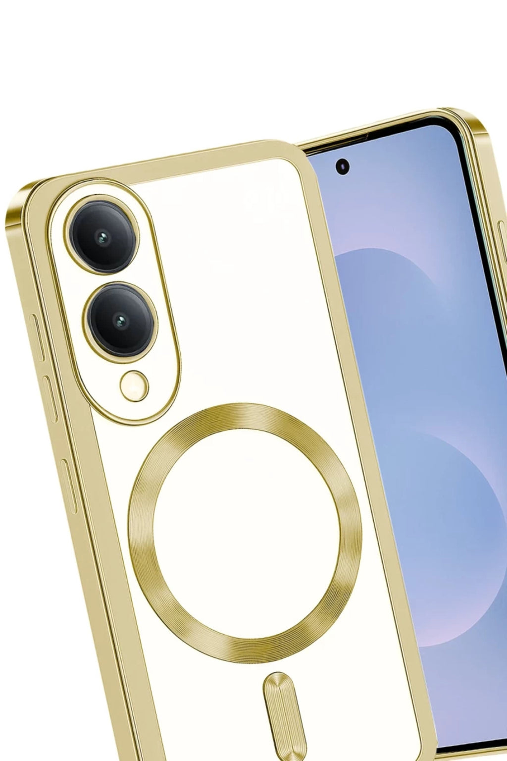 Samsung Galaxy S25 Uyumlu Edge Kross Magneticsafe Kapak - Gold