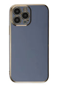 Apple iPhone 15 Pro Max Uyumlu Kılıf Volet Silikon - Mavi