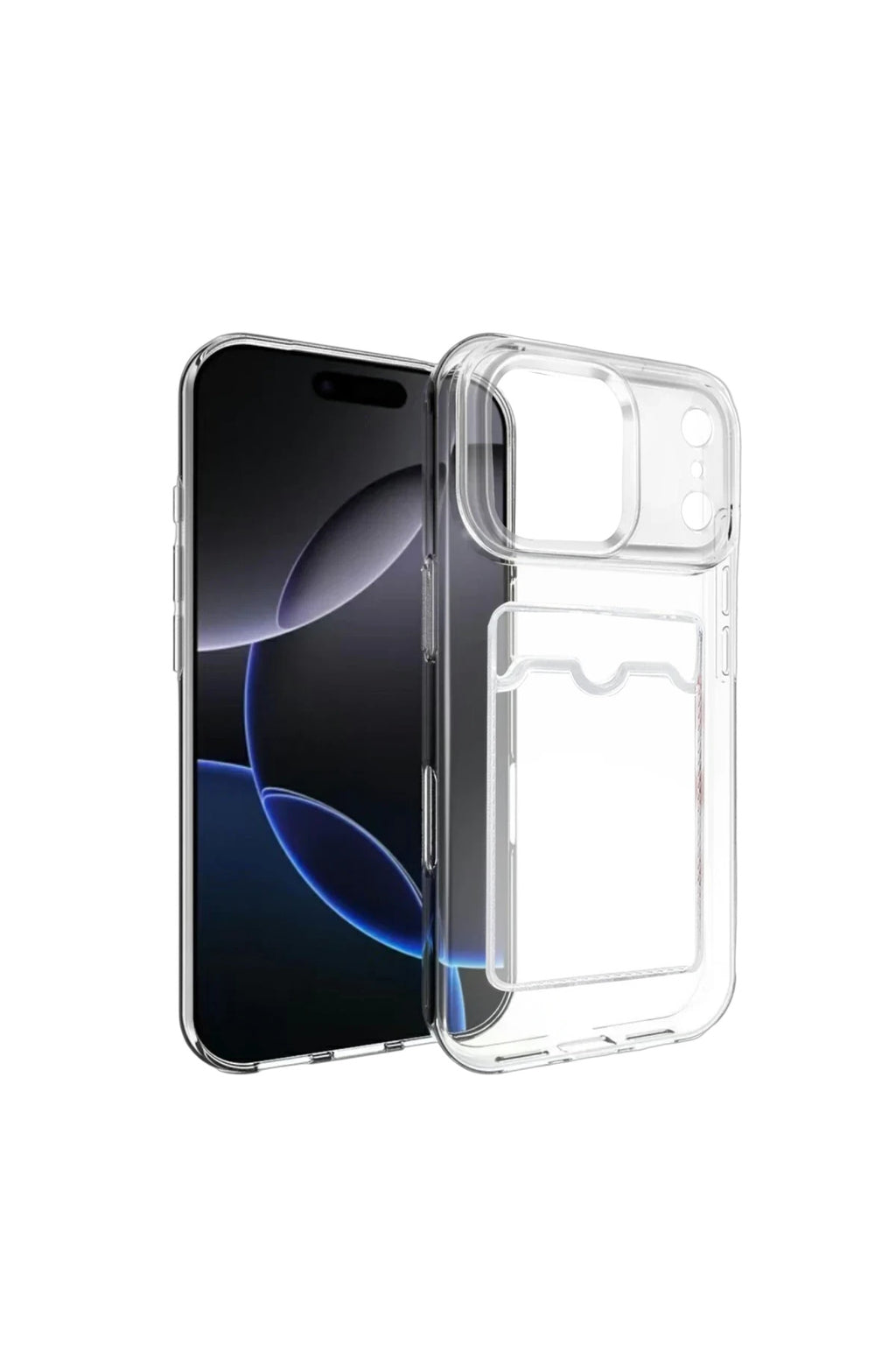 Apple iPhone 17 Pro Uyumlu Kart Şeffaf Silikon - Şeffaf