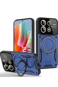Xiaomi Redmi Note 13 Pro 5G Uyumlu Kılıf Joy Lens Standlı Kapak - Lacivert