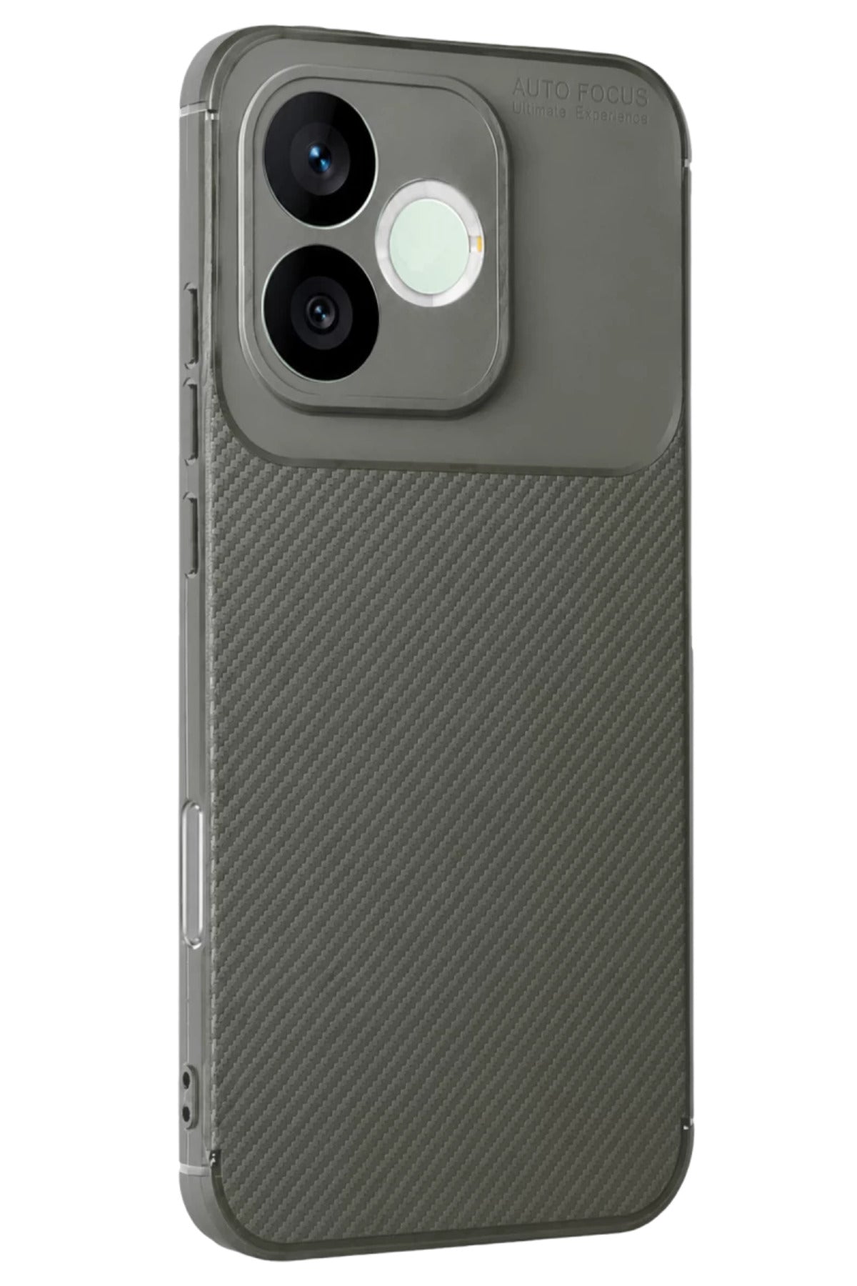 Huawei Honor 600 Lite Uyumlu Auto Focus Karbon Kapak - Gri