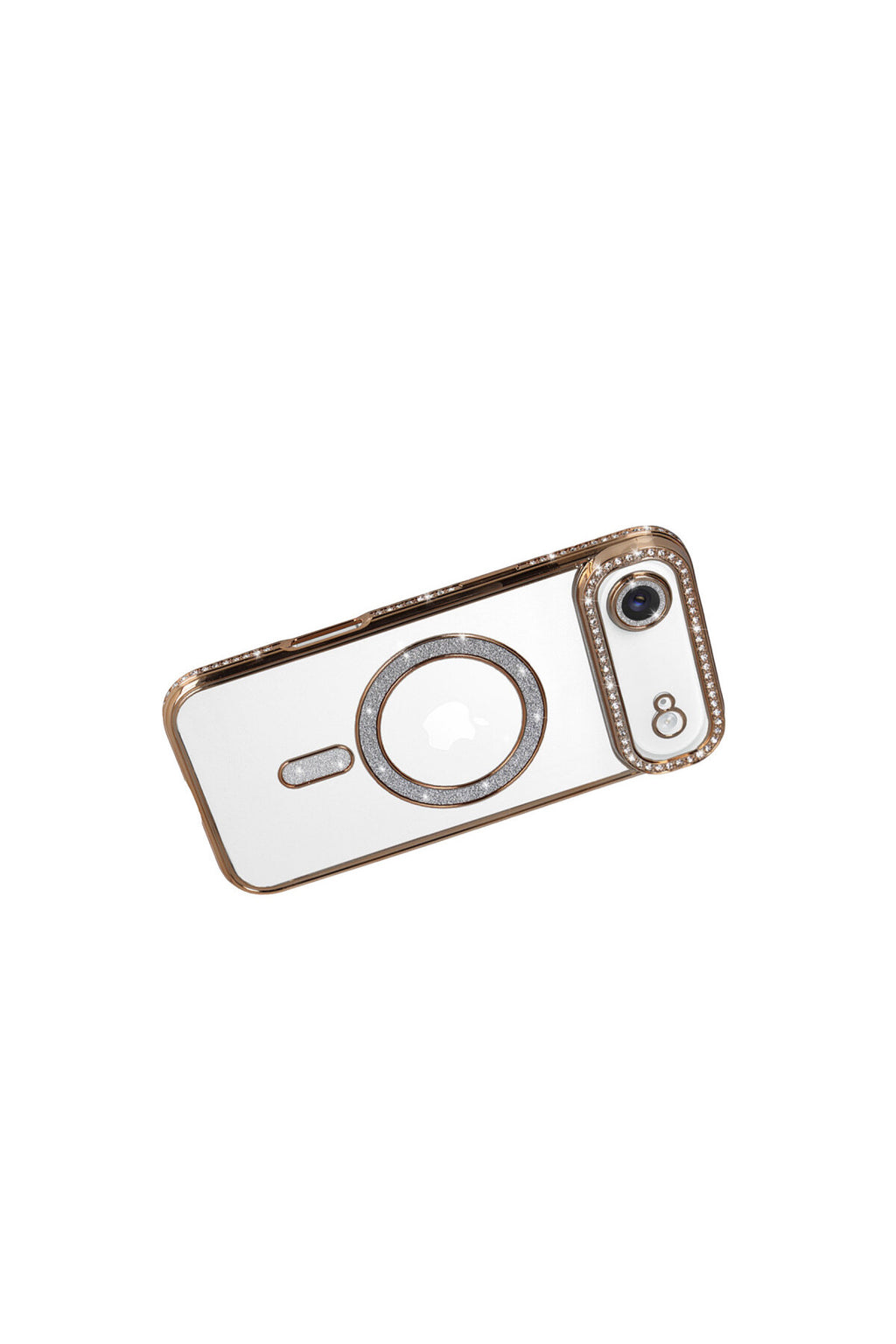Apple iPhone 17 Air Uyumlu Joke Simli Magneticsafe Kılıf - Gold