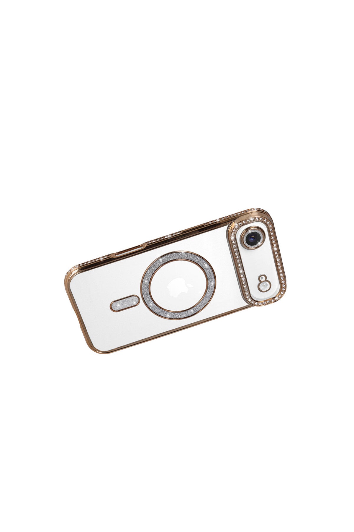 Apple iPhone 17 Air Uyumlu Joke Simli Magneticsafe Kılıf - Gold