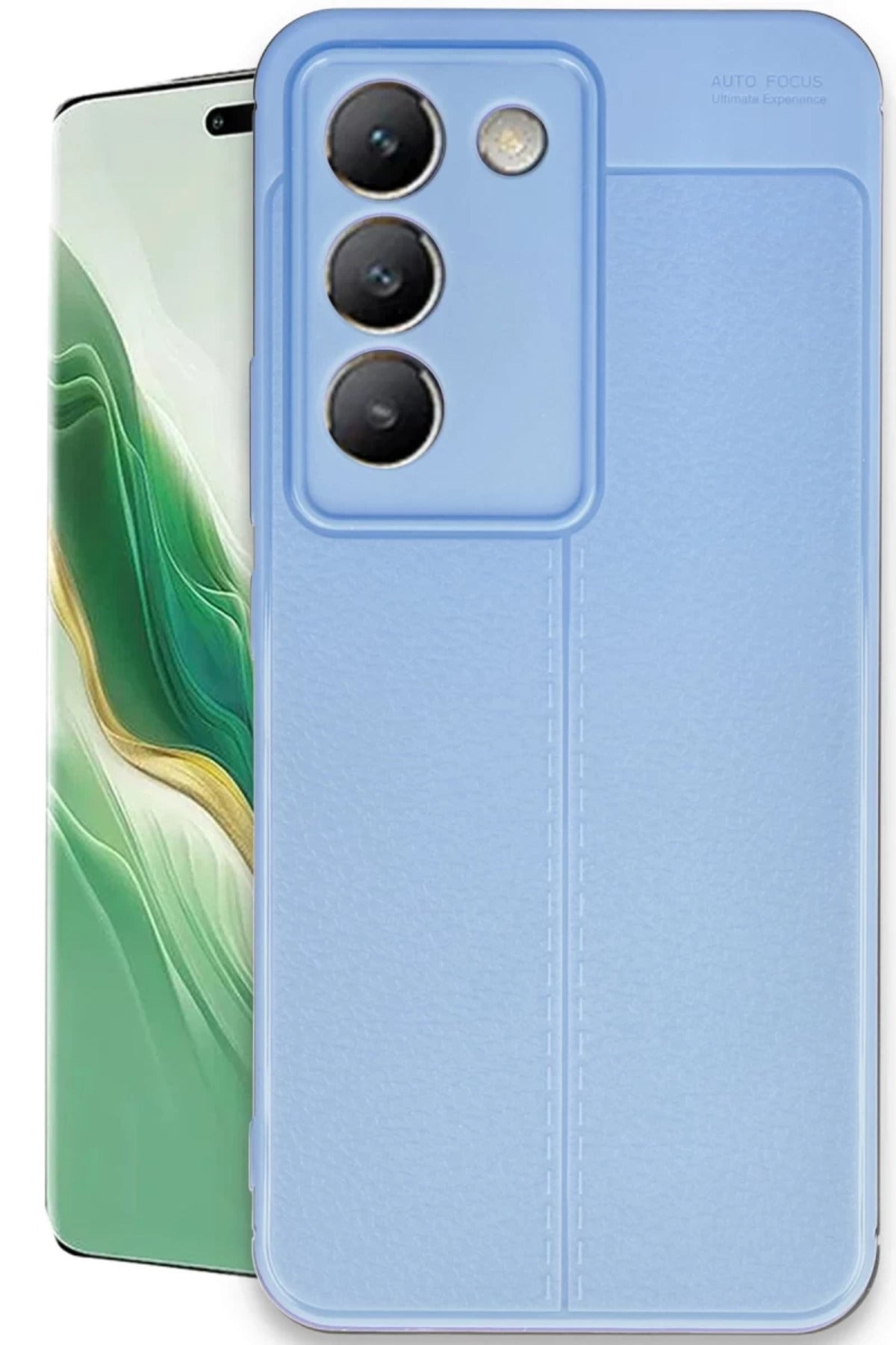 Vivo V30 Lite 4G Uyumlu Kılıf Auto Focus Kapak - Mavi