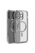 Apple iPhone 15 Pro Uyumlu Kılıf Kross Magneticsafe Kapak - Gümüş