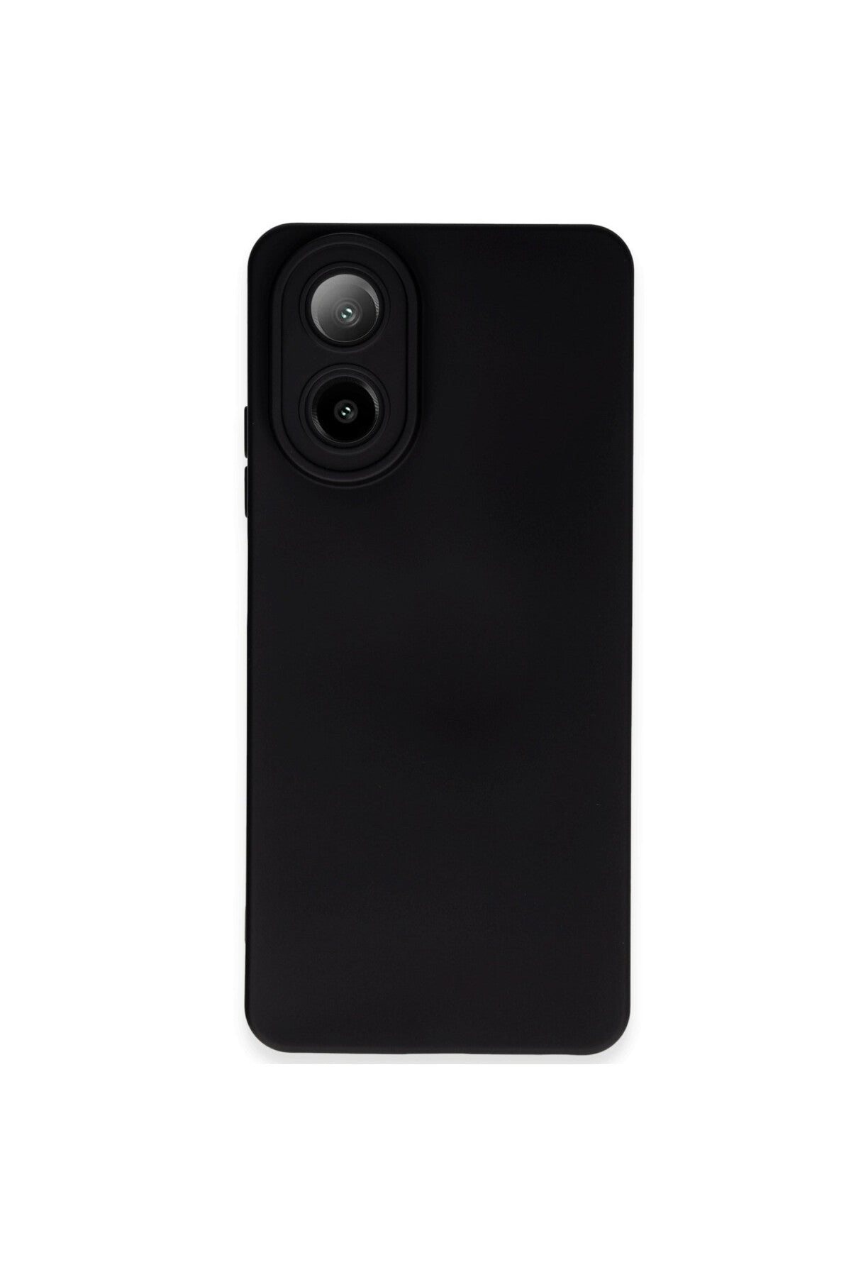 Oppo A38 Uyumlu Kılıf Nano içi Kadife Silikon - Siyah