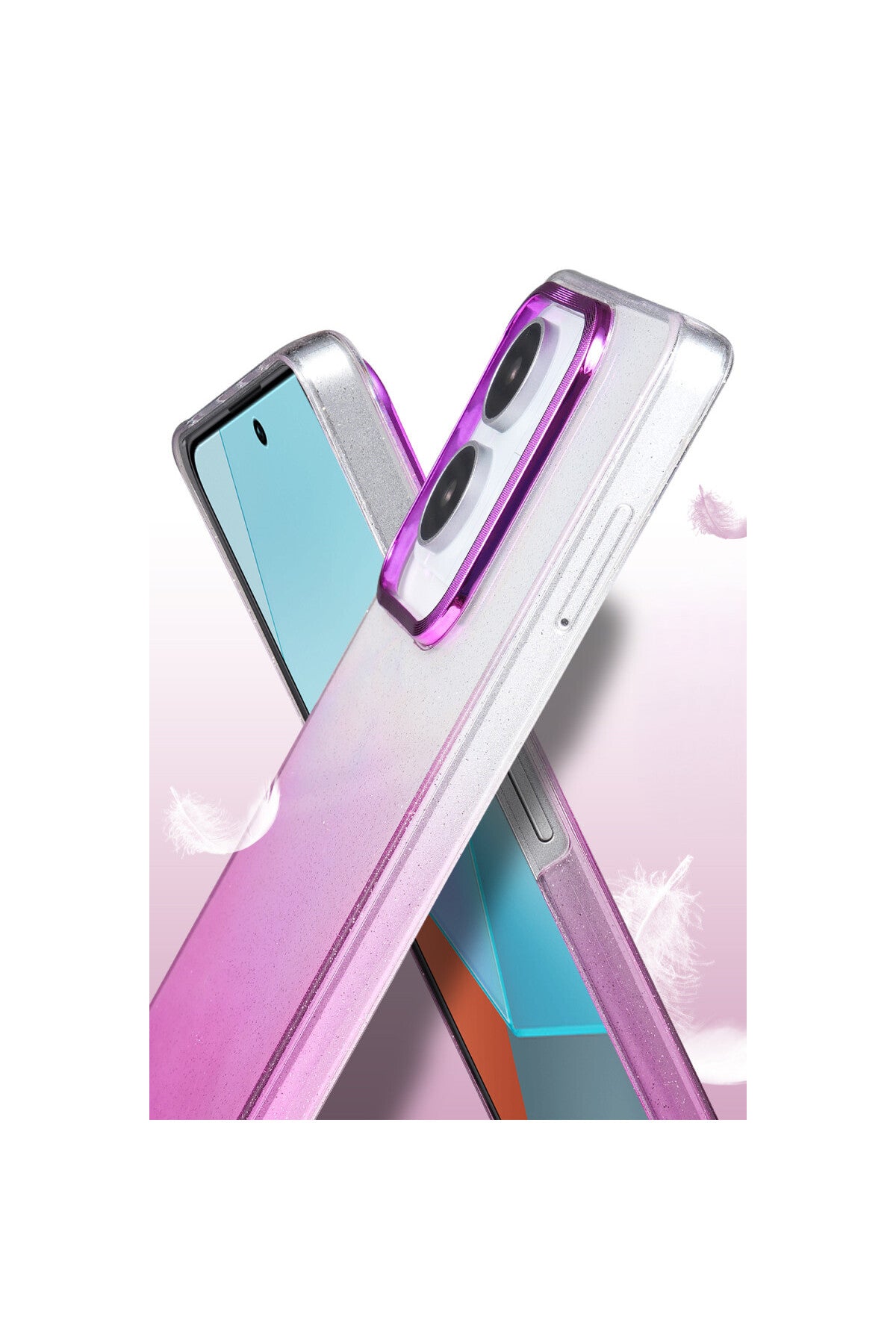 Xiaomi Redmi Note 13 Pro 4G Uyumlu Glossy Kapak - Mavi
