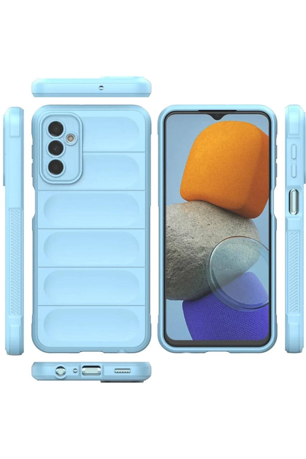 Samsung Galaxy M23 Uyumlu Kılıf Optimum Silikon - Sky Blue