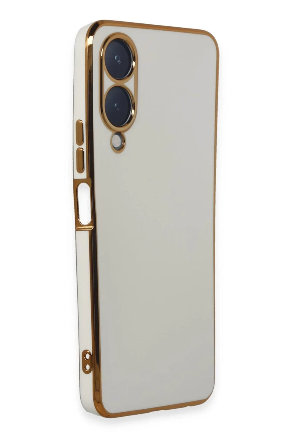 Vivo Y17S Uyumlu Kılıf Volet Silikon - Beyaz