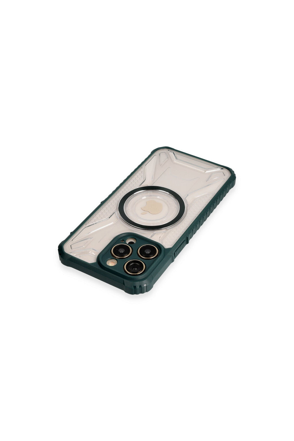 Apple iPhone 14 Pro Max Uyumlu Kılıf Prag Magneticsafe Kapak - Koyu Yeşil