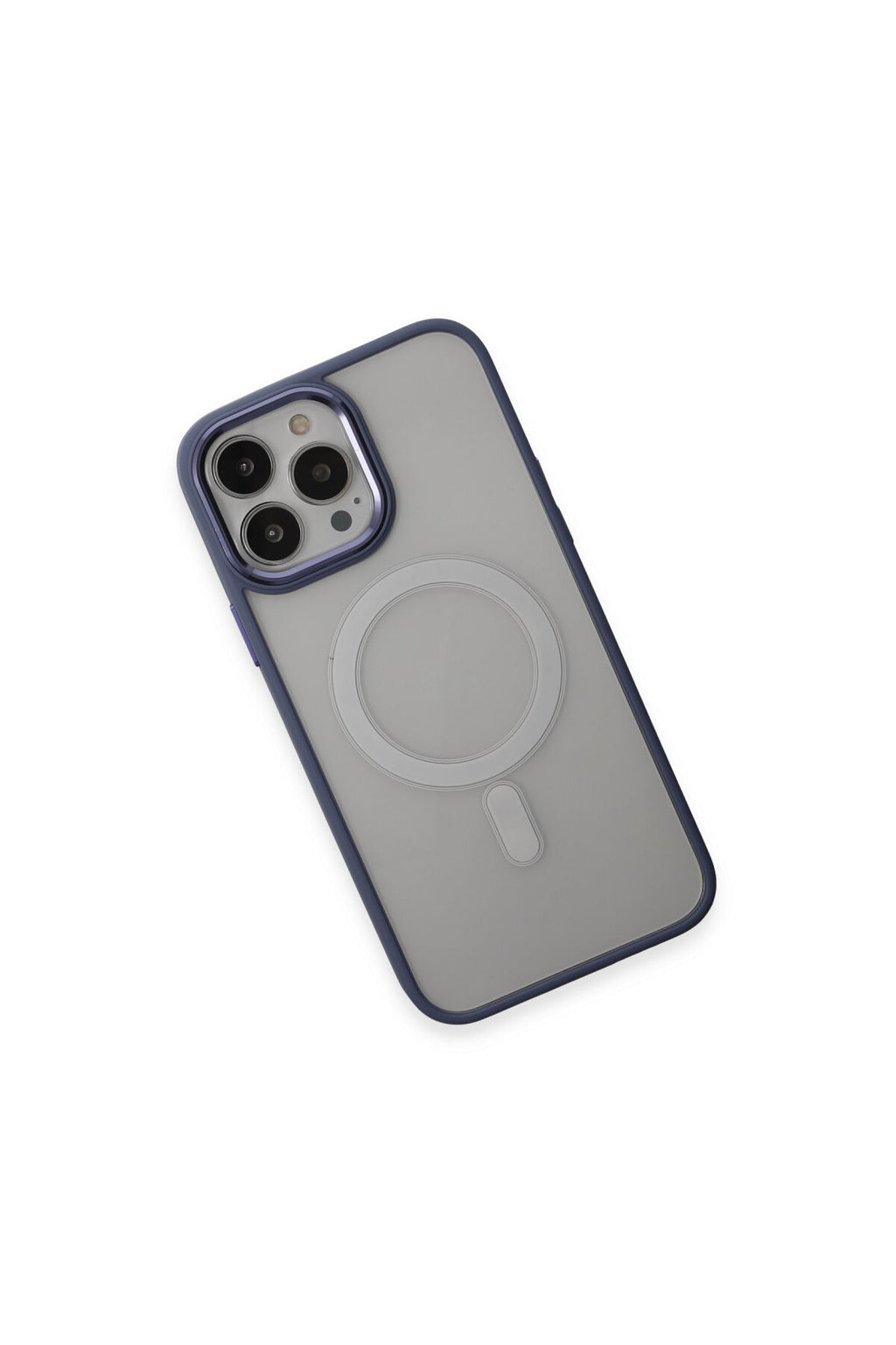 Apple iPhone 15 Pro Max Uyumlu Kılıf Room Magneticsafe Silikon - Sierra Blue