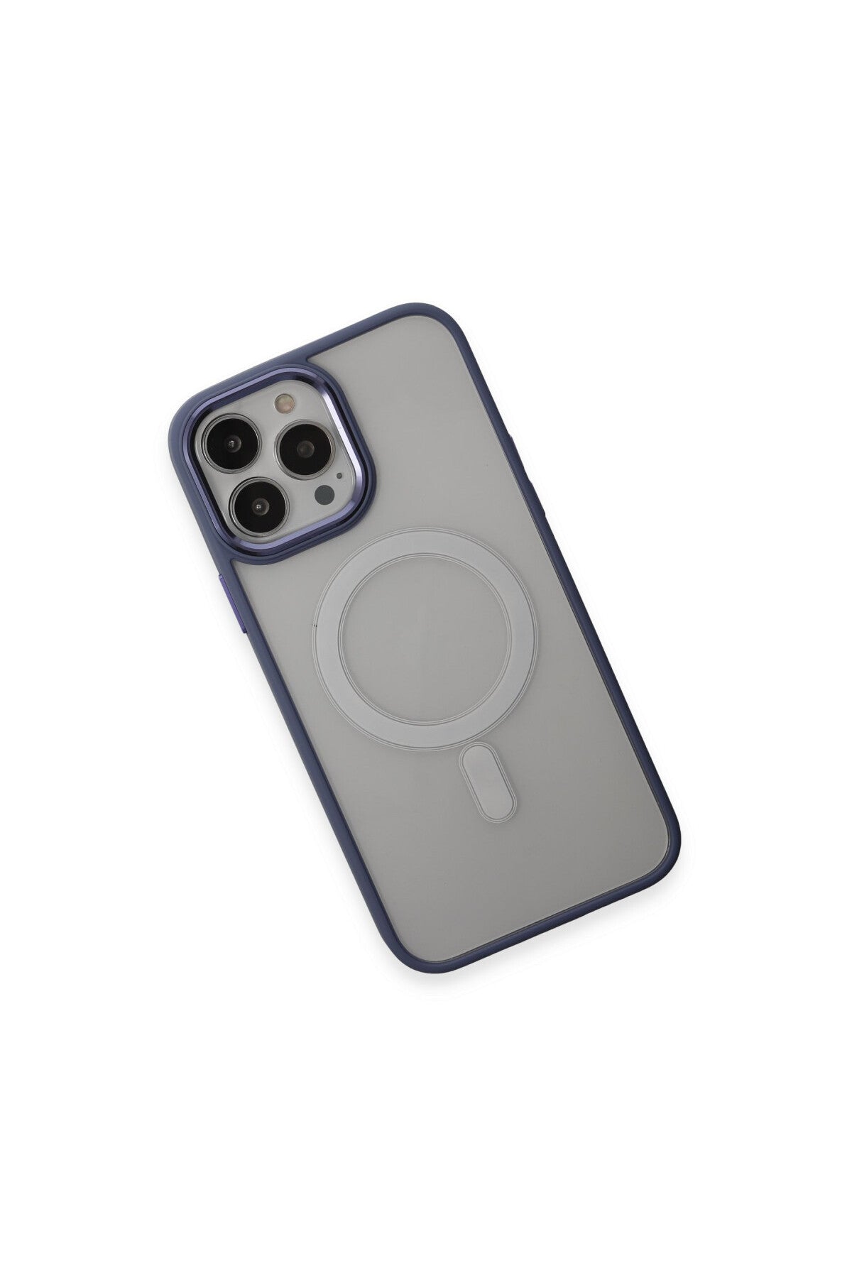 Apple iPhone 15 Pro Max Uyumlu Kılıf Room Magneticsafe Silikon - Sierra Blue