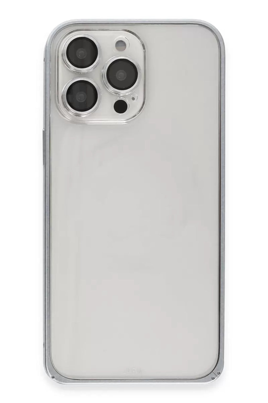 Joko Apple iPhone 15 Pro Max Uyumlu Metal Bumper Mat Kapak - Gri