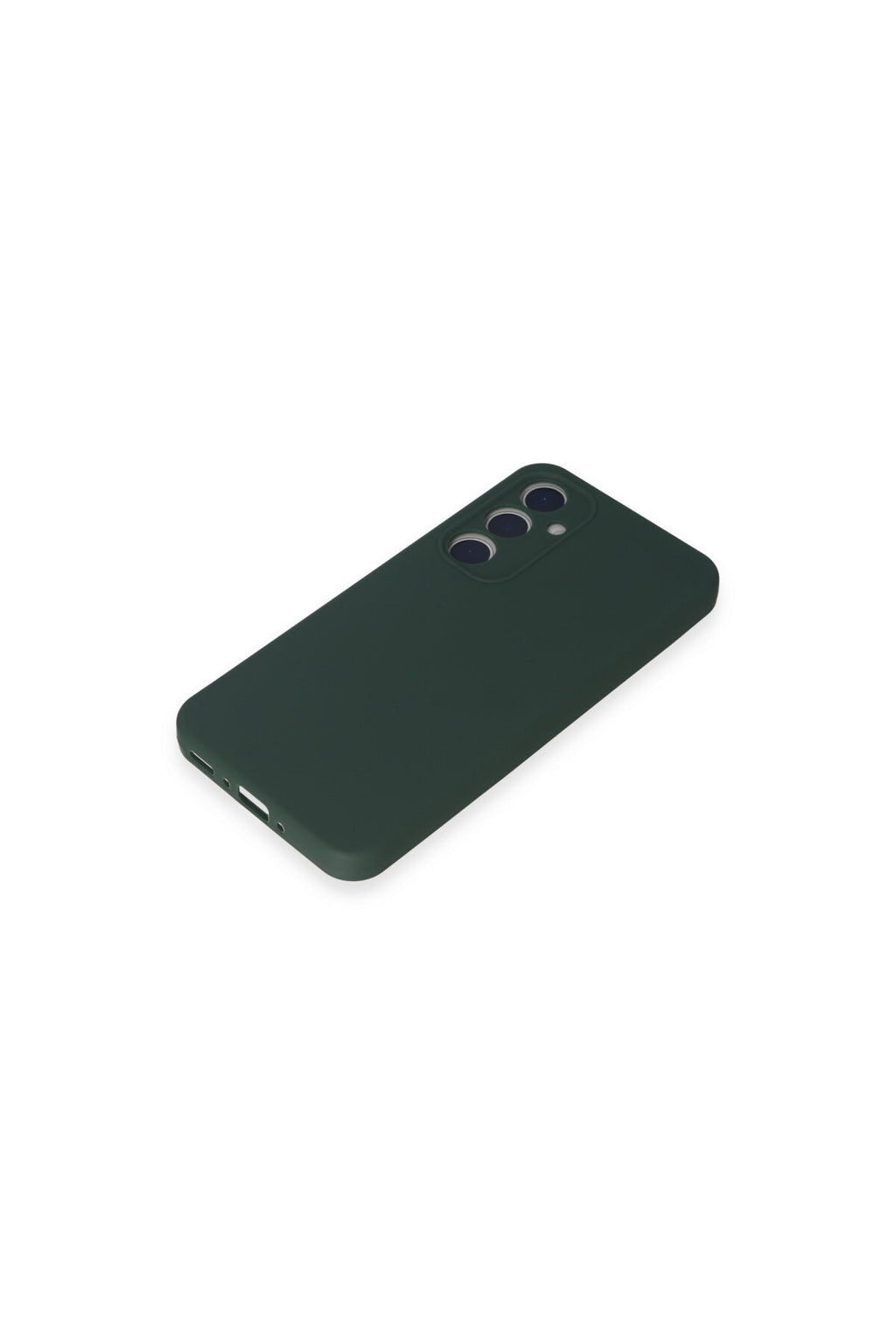 Samsung Galaxy A35 5G Uyumlu Kılıf First Silikon - Koyu Yeşil