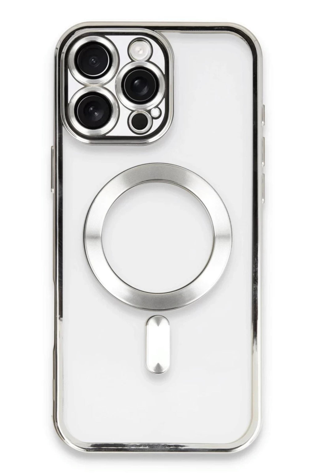 Apple iPhone 16 Pro Uyumlu Kılıf Kross Magneticsafe Kapak - Gümüş