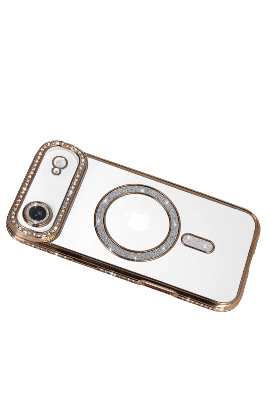 Apple iPhone 17 Air Uyumlu Joke Simli Magneticsafe Kılıf - Gold