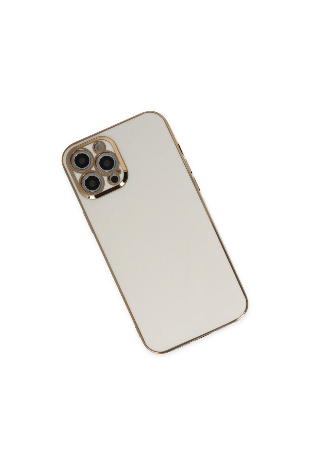 Apple iPhone 12 Pro Max Uyumlu Kılıf Volet Silikon - Beyaz