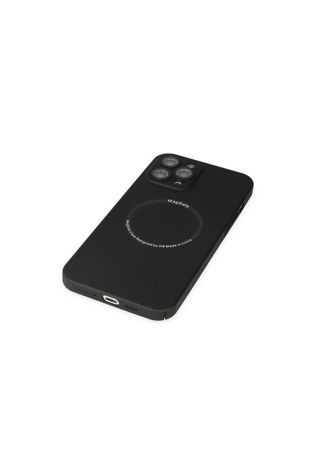 Apple iPhone 12 Pro Uyumlu Kılıf Jack Magneticsafe Lens Silikon - Siyah