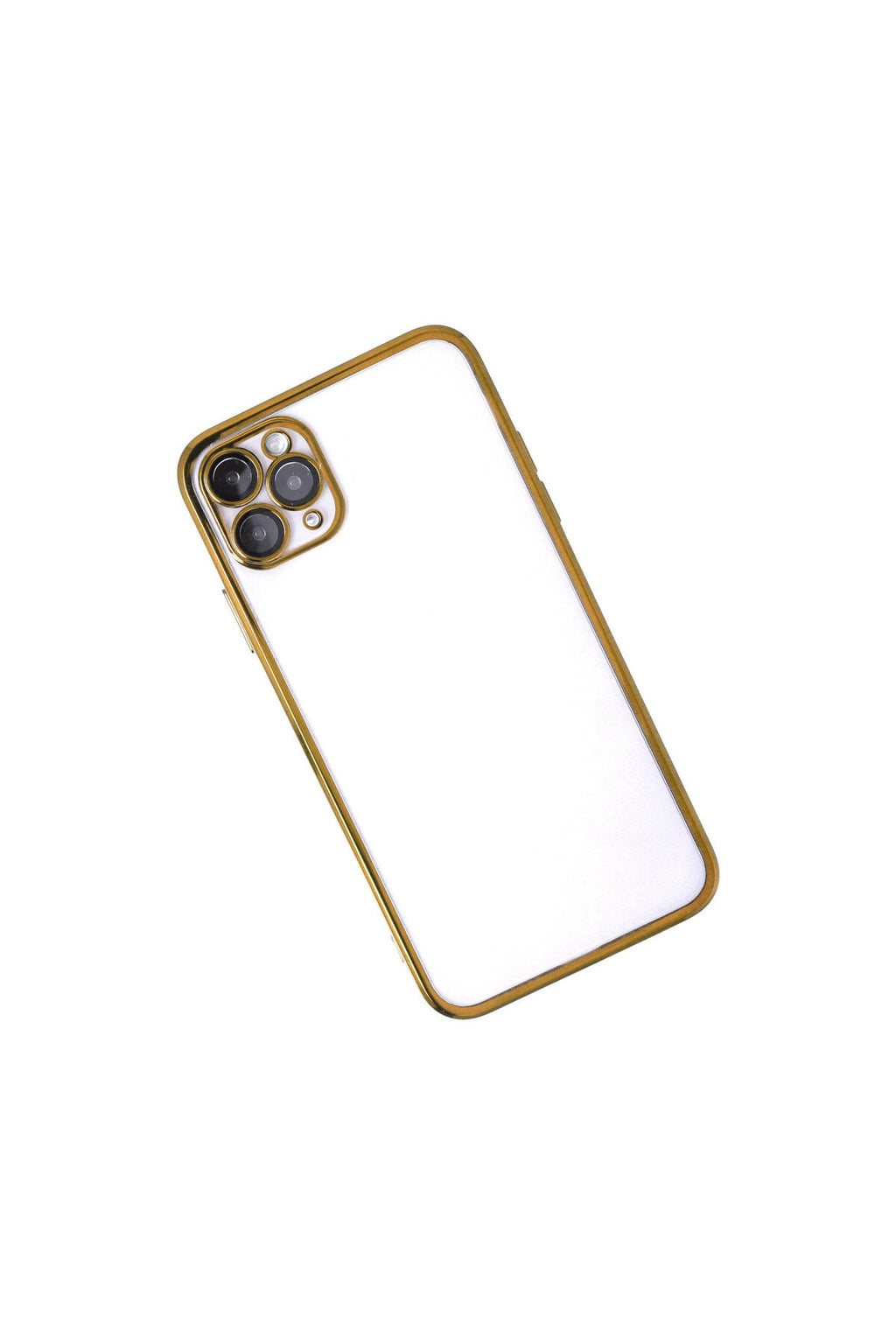 Apple iPhone 11 Pro Uyumlu Kılıf Lensli Silikon - Gold