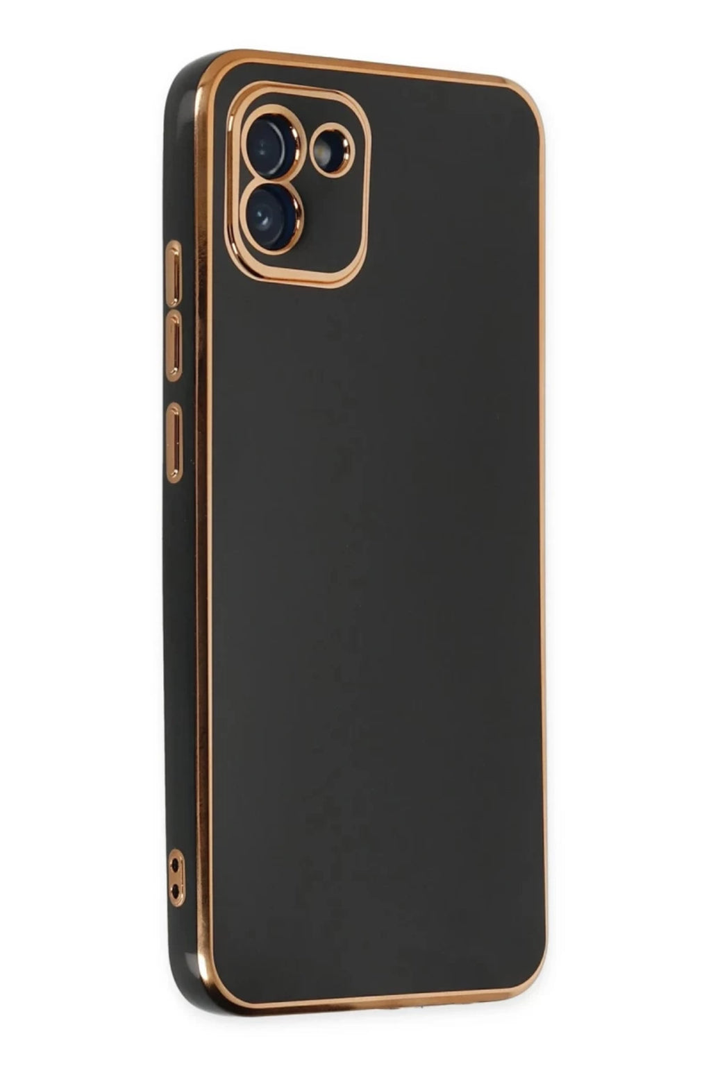 Samsung Galaxy A03 Uyumlu Kılıf Volet Silikon - Siyah
