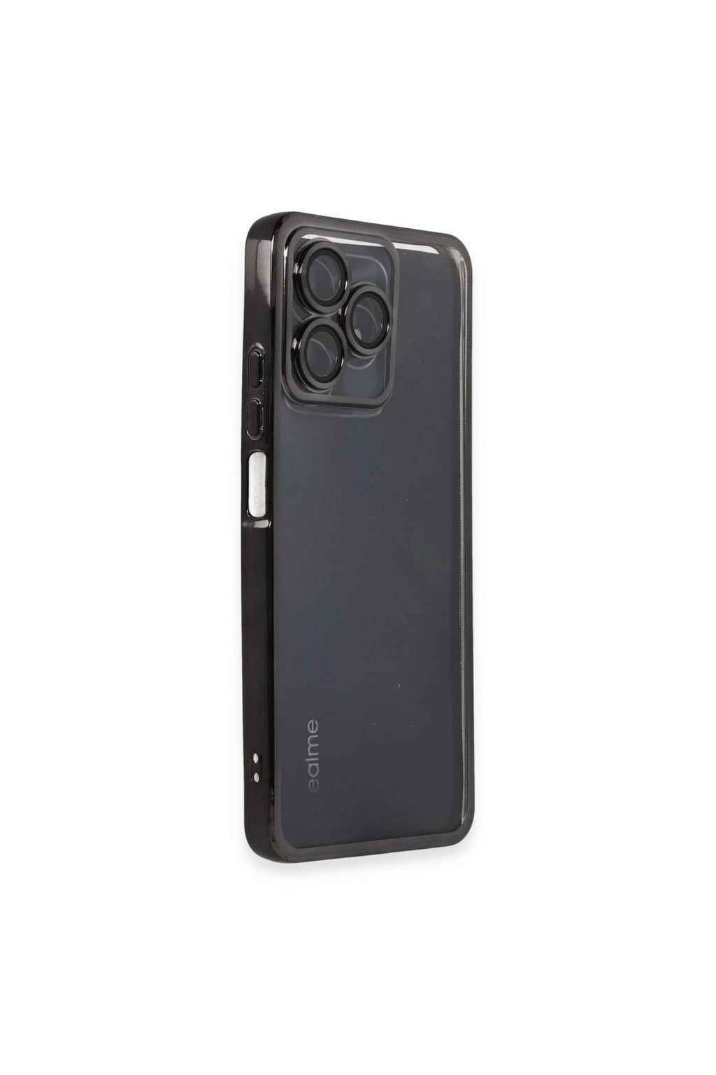 Realme C53 Uyumlu Kılıf Lensli Silikon - Siyah