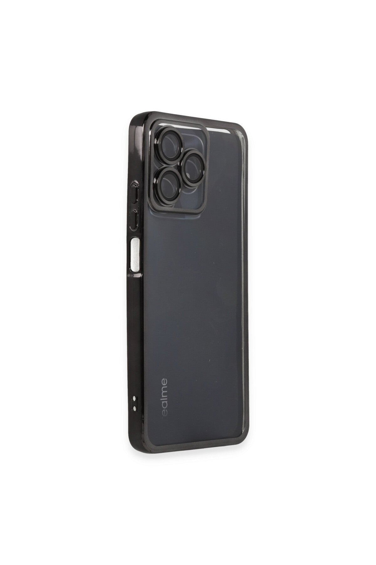 Realme C53 Uyumlu Kılıf Lensli Silikon - Siyah