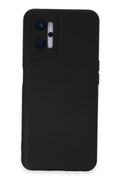 Realme 9i 4G Uyumlu Kılıf Nano içi Kadife Silikon - Siyah