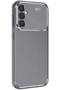 Samsung Galaxy A26 Uyumlu Kılıf Auto Focus Karbon Kapak - Gri
