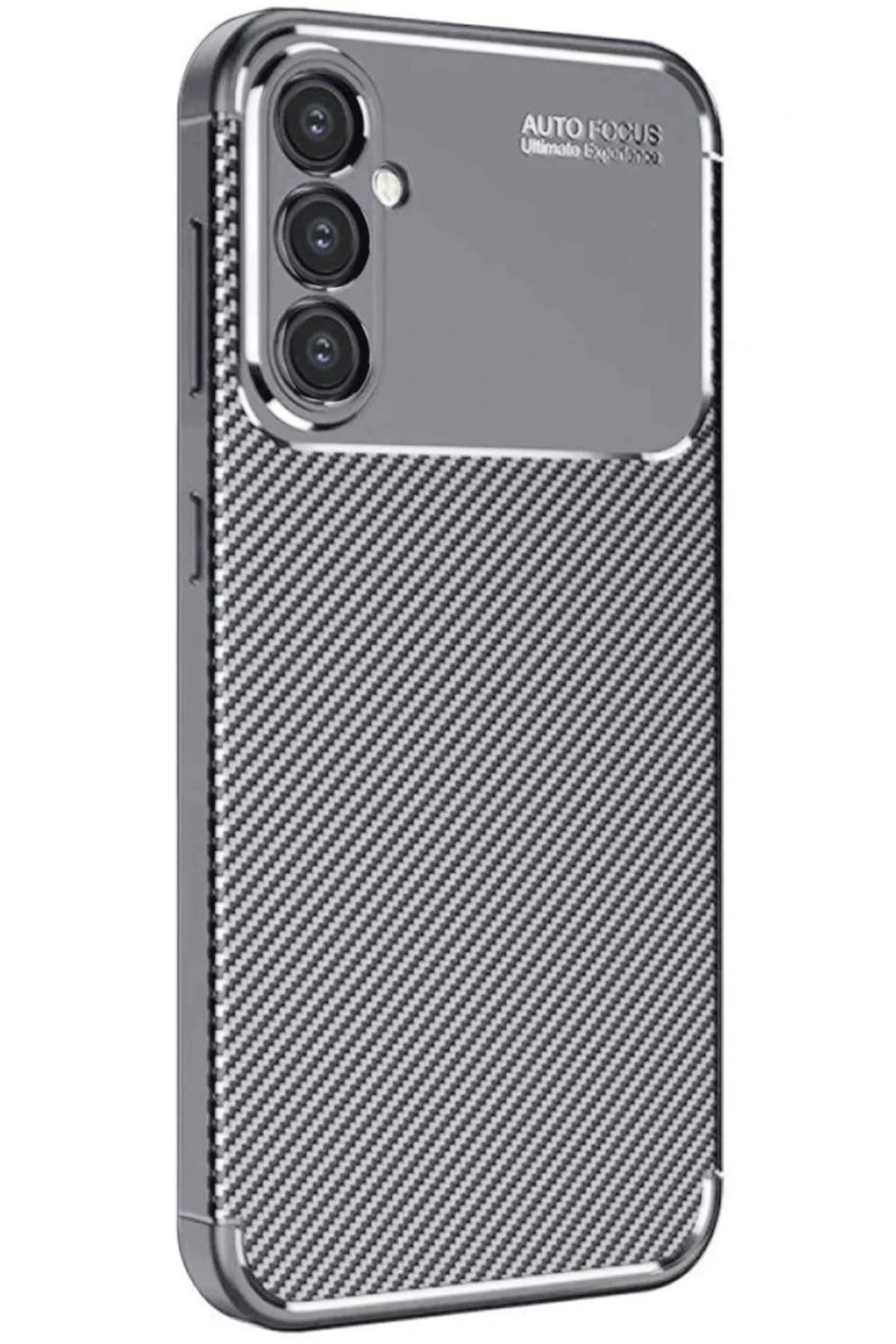 Samsung Galaxy A26 Uyumlu Kılıf Auto Focus Karbon Kapak - Gri