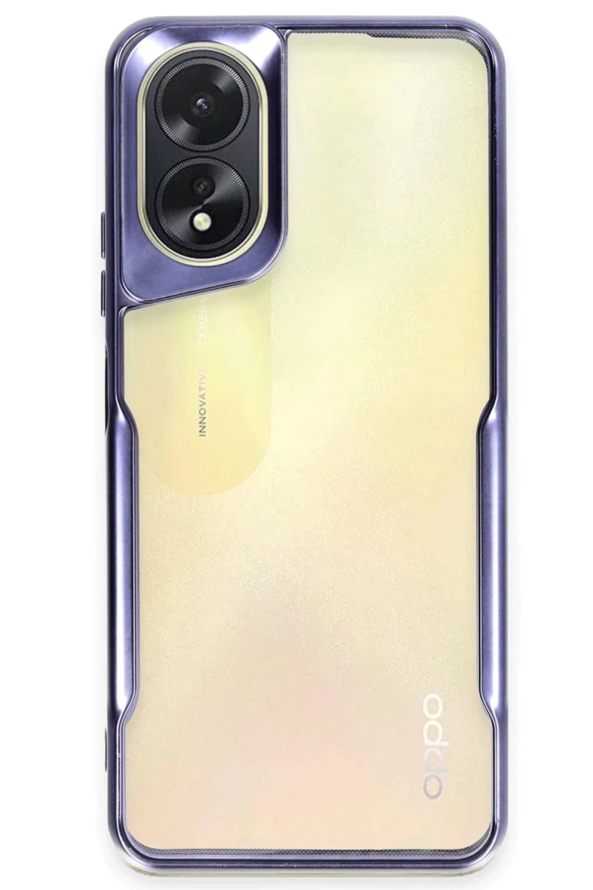 Oppo A38 Uyumlu Kılıf Boyi Silikon Kapak - Lacivert