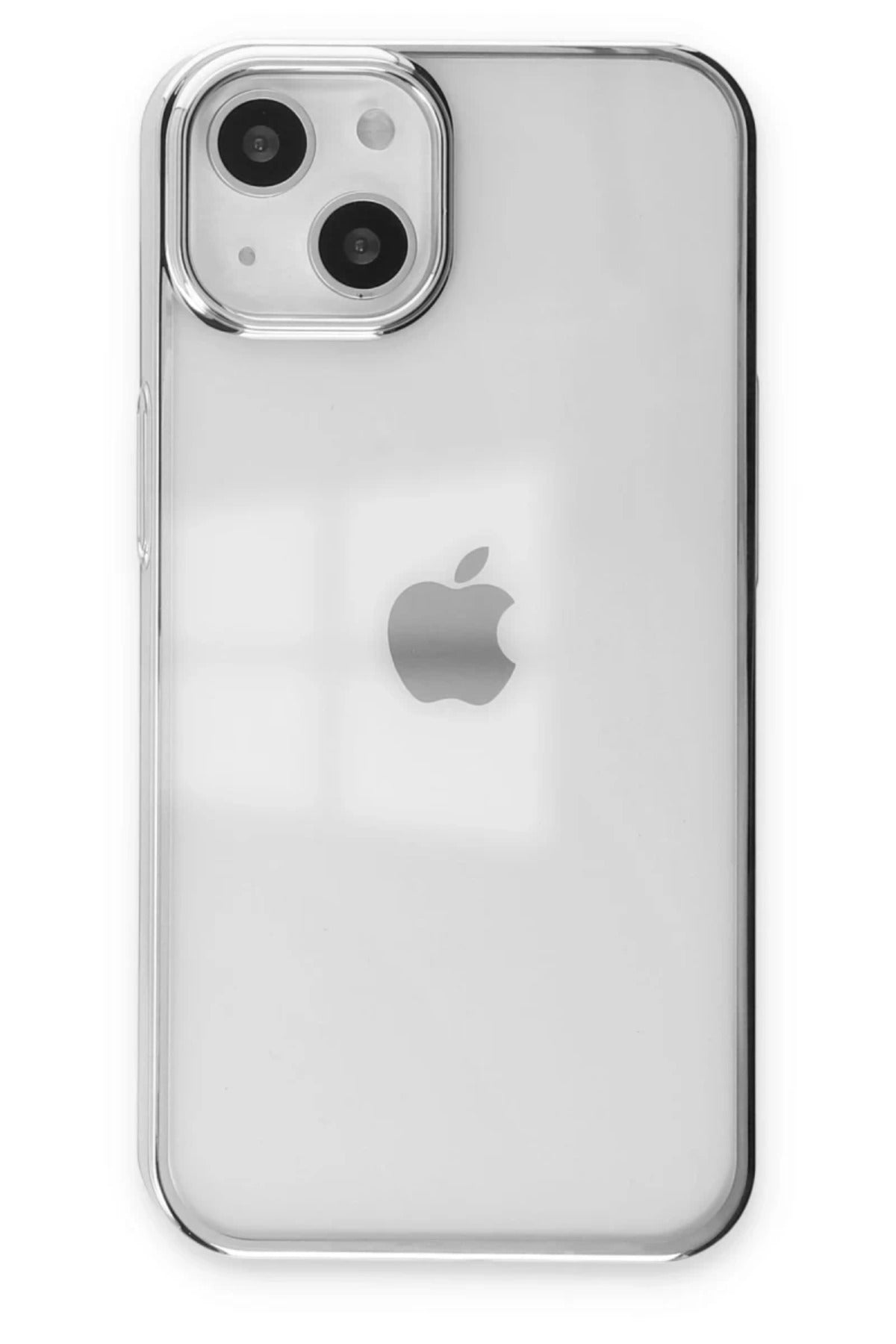 Apple iPhone 14 Plus Uyumlu Kılıf Element Silikon - Gümüş