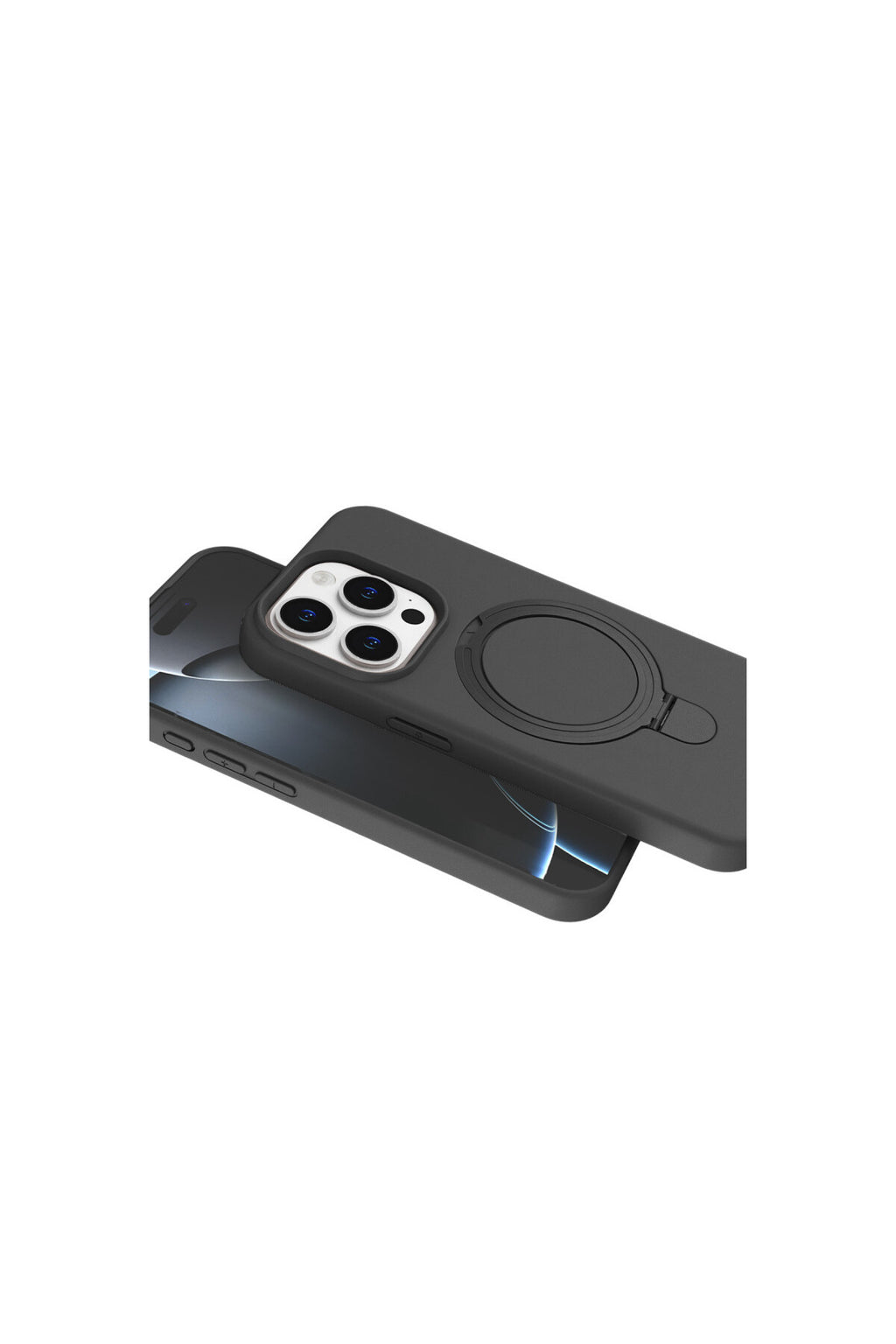 Apple iPhone 14 Pro Max Uyumlu Regal Magsafe Standlı Kapak - Titan Gri