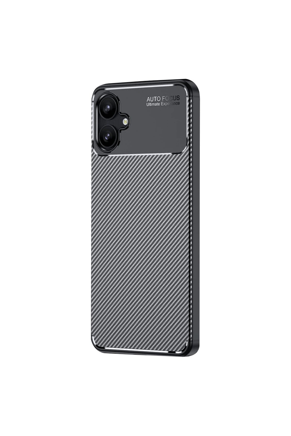 Samsung Galaxy A06 Uyumlu Kılıf Auto Focus Karbon Kapak - Siyah