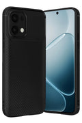 Oppo A6 Pro 4G Uyumlu Auto Focus Karbon Kapak - Siyah