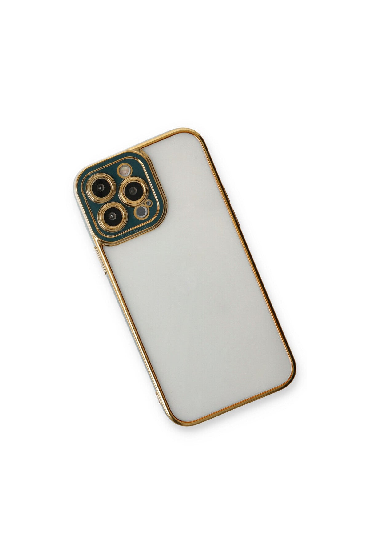 Apple iPhone 14 Pro Uyumlu Kılıf Liva Lens Silikon - Yeşil