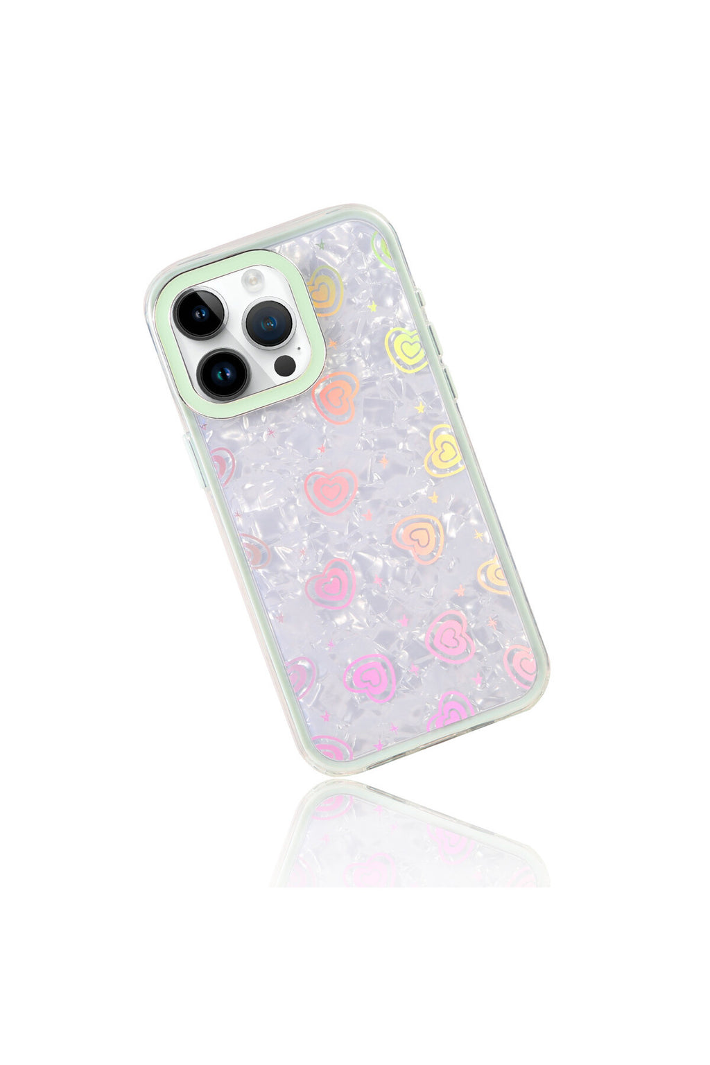 Apple iPhone 15 Pro Max Uyumlu Lumi Desenli Kapak - Yeşil