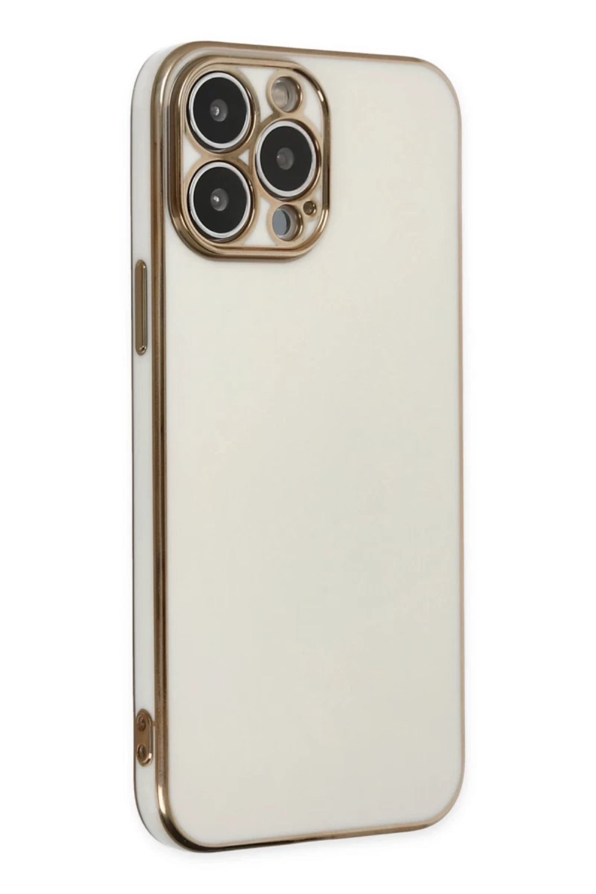 Apple iPhone 14 Pro Max Uyumlu Kılıf Volet Silikon - Beyaz