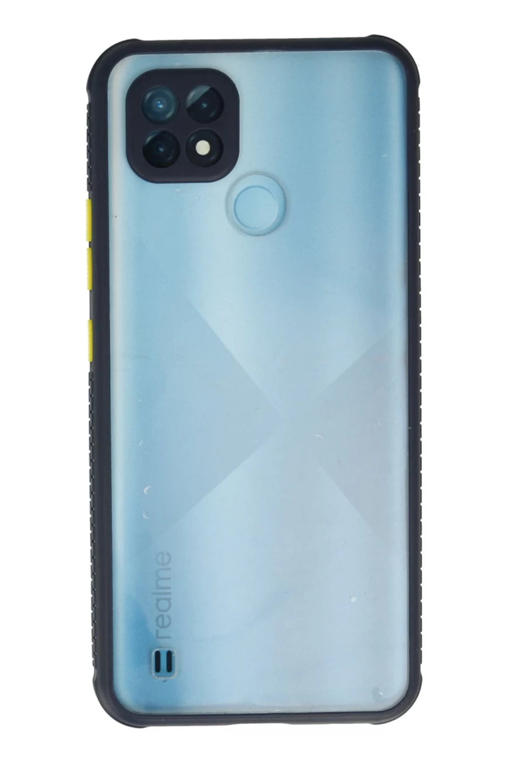 Realme C21 Uyumlu Kılıf Miami Şeffaf Silikon - Lacivert