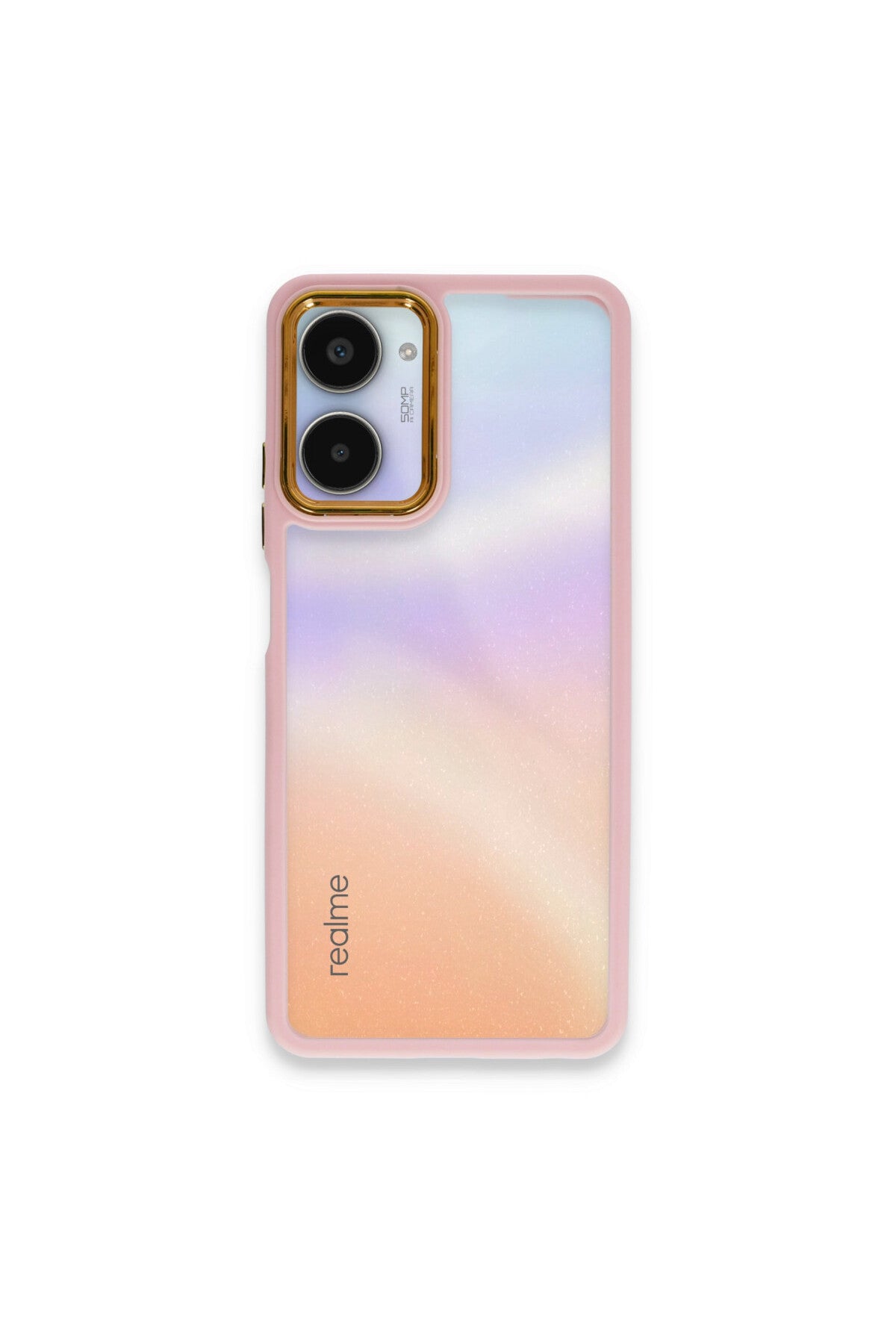 Realme 10 Pro 5G Uyumlu Kılıf Dora Kapak - Pudra
