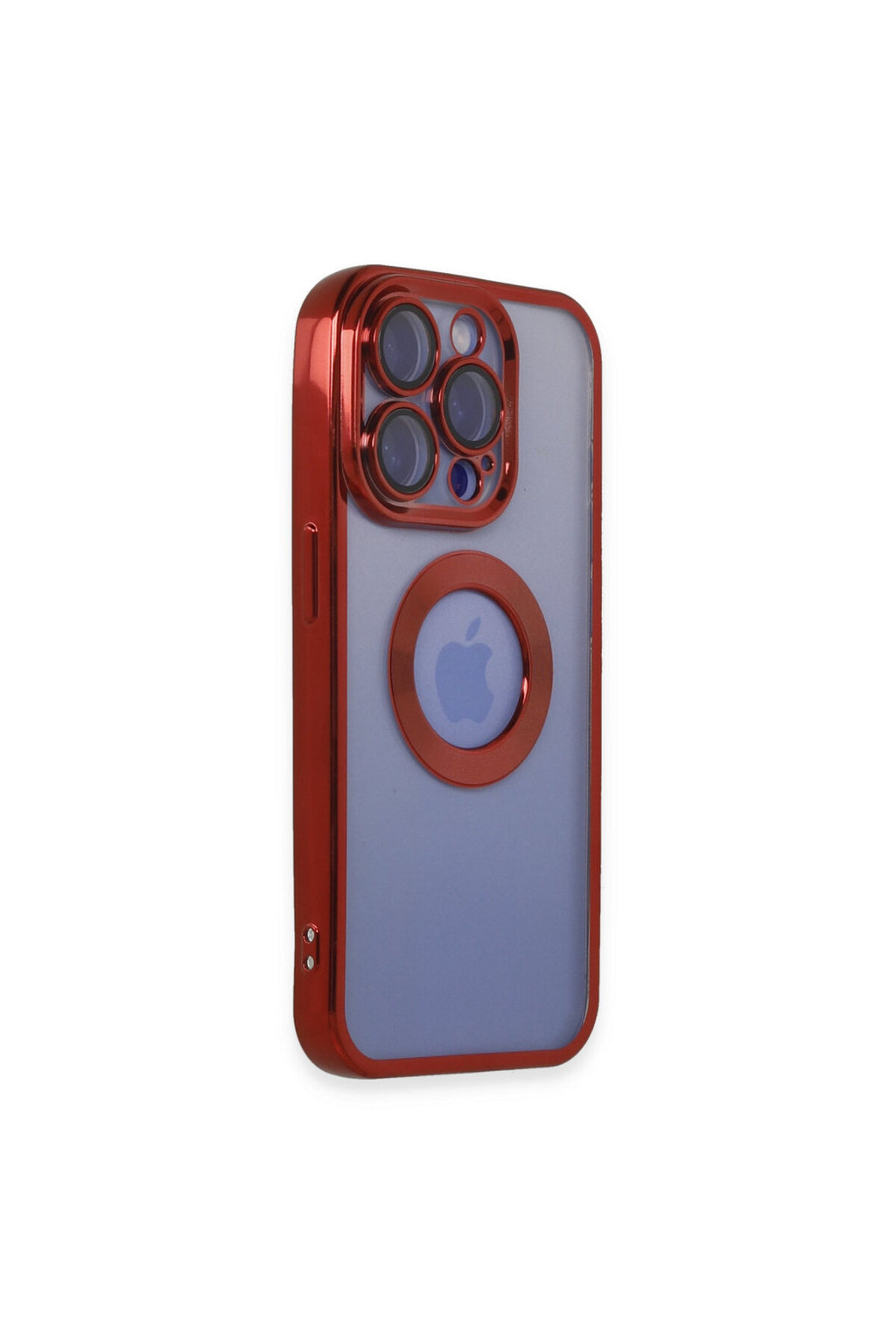Apple iPhone 15 Pro Uyumlu Kılıf Slot Silikon - Kırmızı