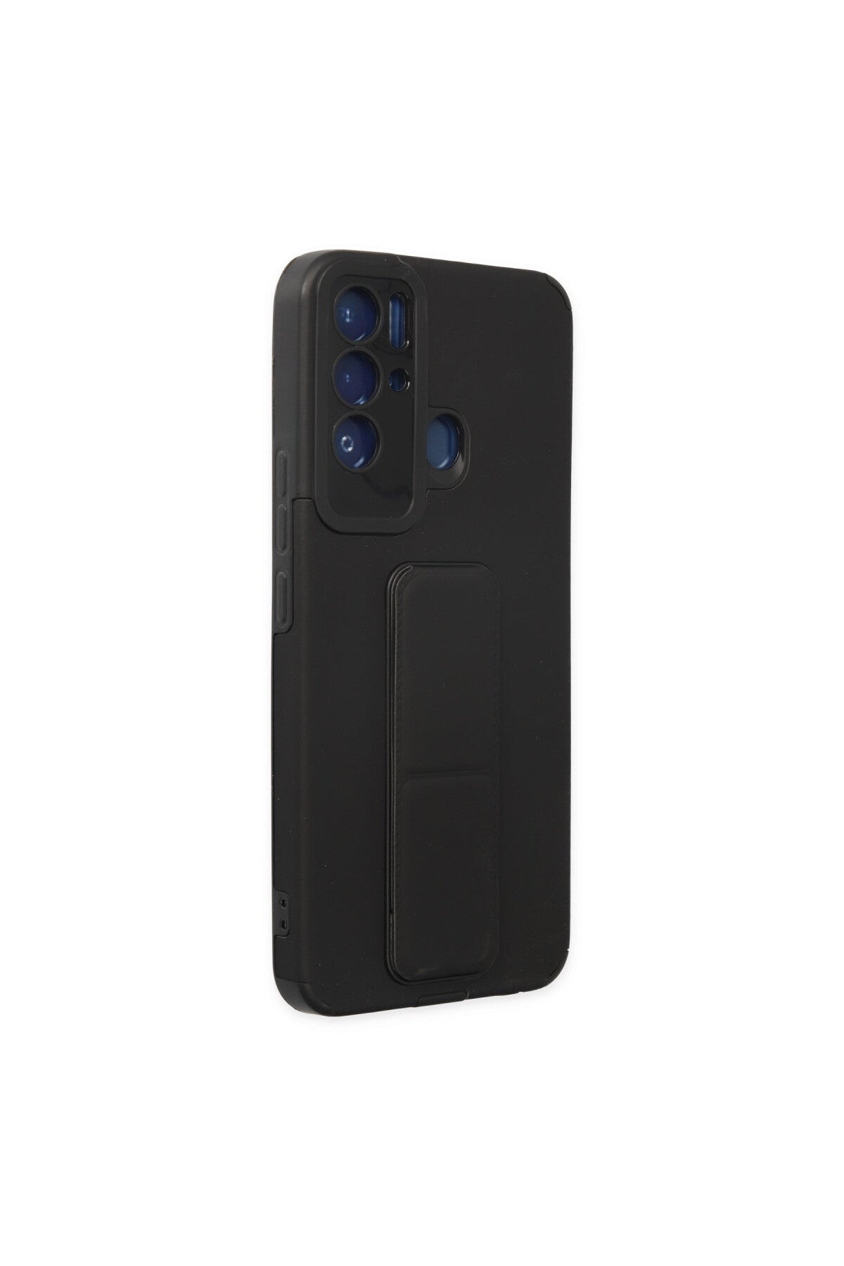 Tecno Pova Neo Kılıf Mega Standlı Silikon - Siyah