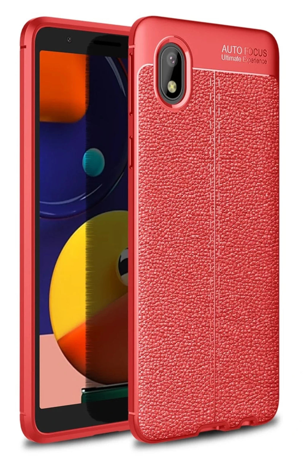 Samsung Galaxy A01 Core Uyumlu Kılıf Auto Focus Kapak - Kırmızı