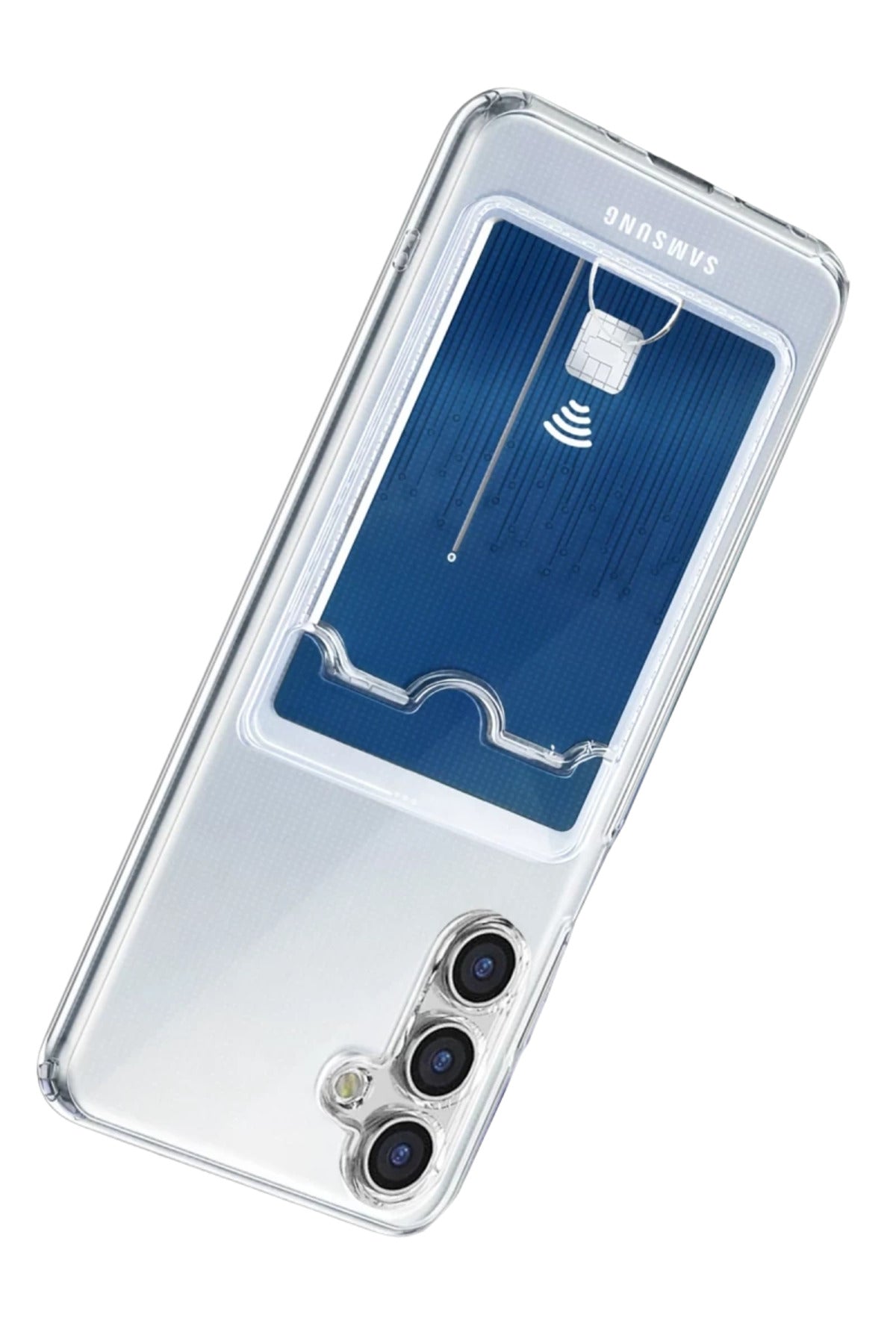 Samsung Galaxy A57 5G Uyumlu Kart Şeffaf Silikon - Şeffaf