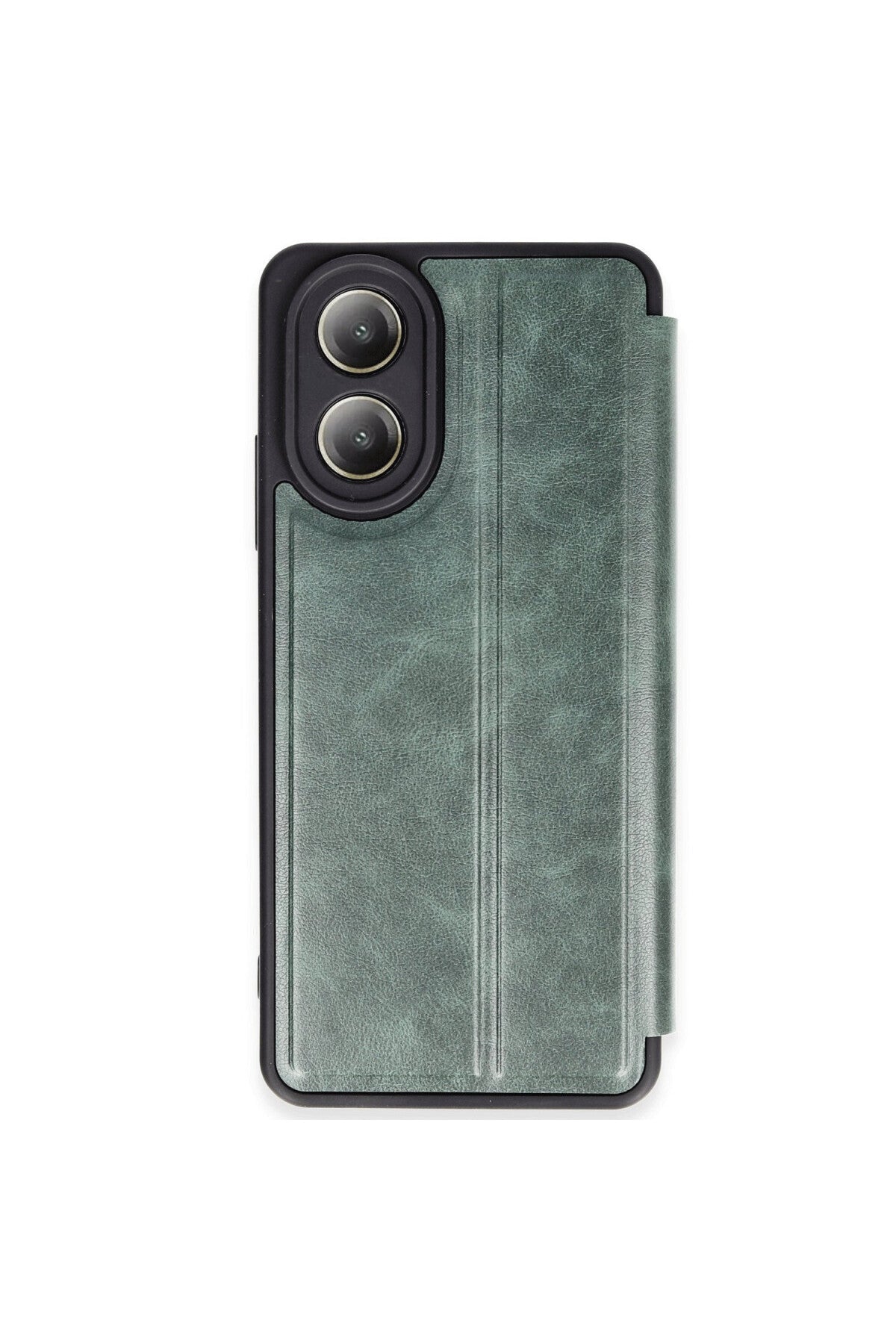 Oppo A38 Uyumlu Kılıf Flip Cover - Koyu Yeşil