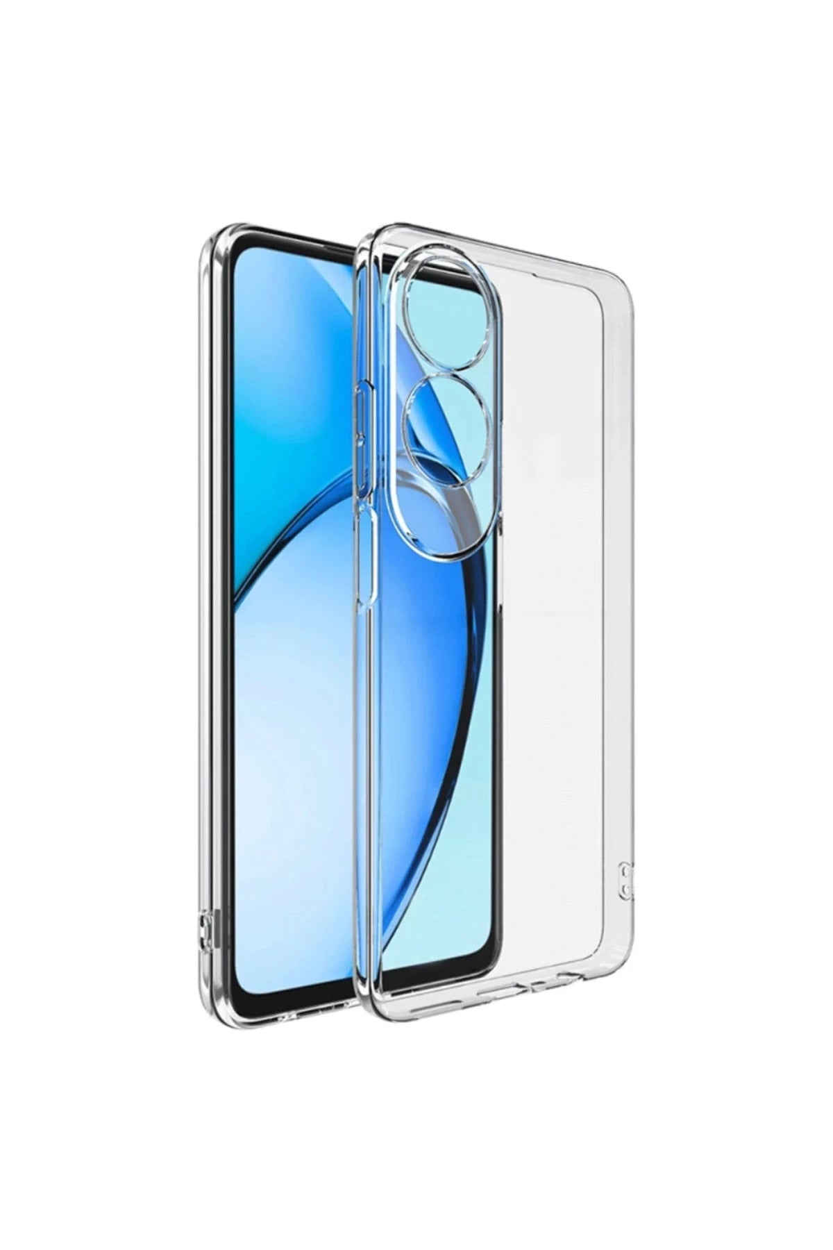 Oppo A60 Uyumlu Kılıf Lüx Şeffaf Silikon