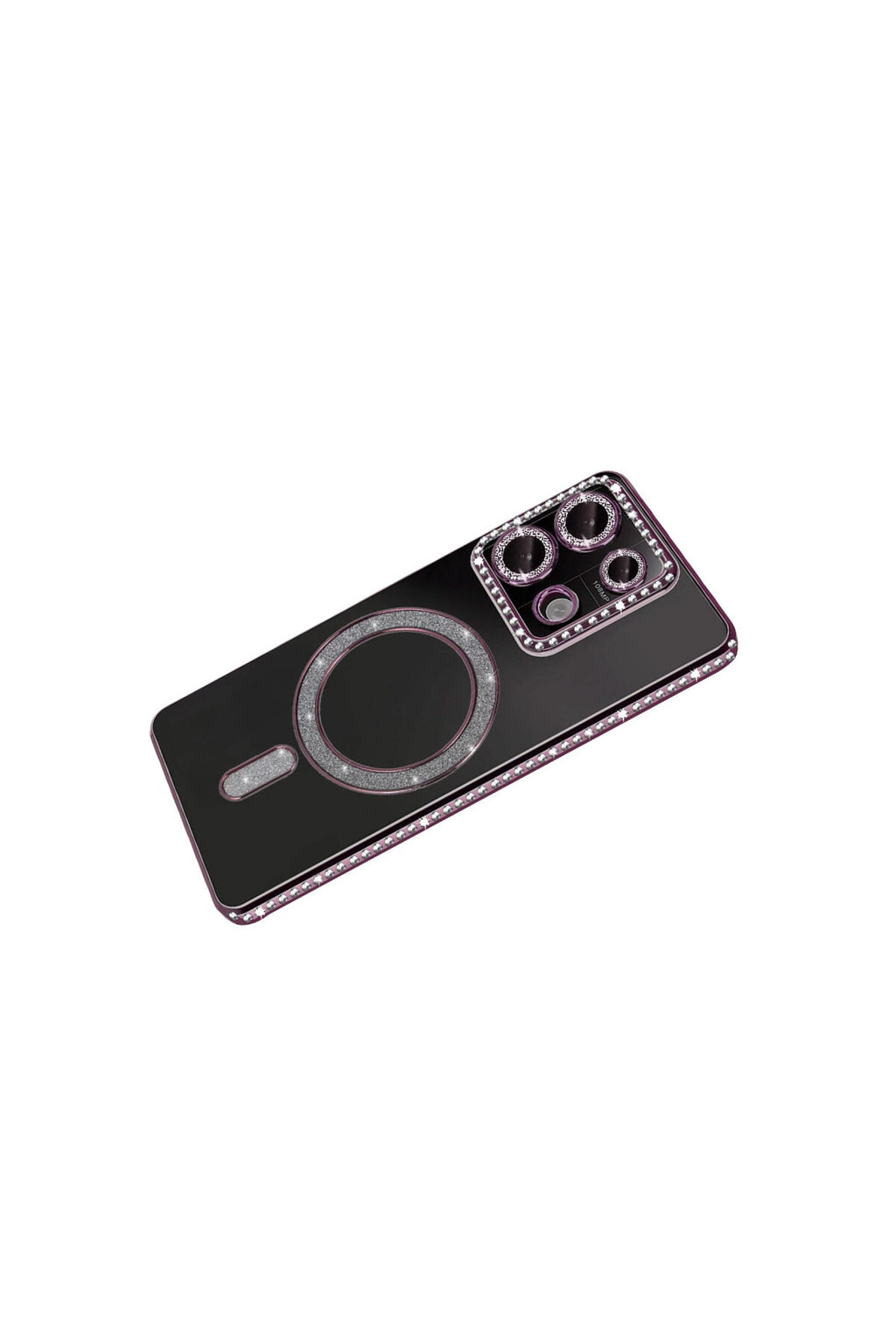 Xiaomi Redmi 13C Uyumlu Joke Simli Magneticsafe Kılıf - Pembe