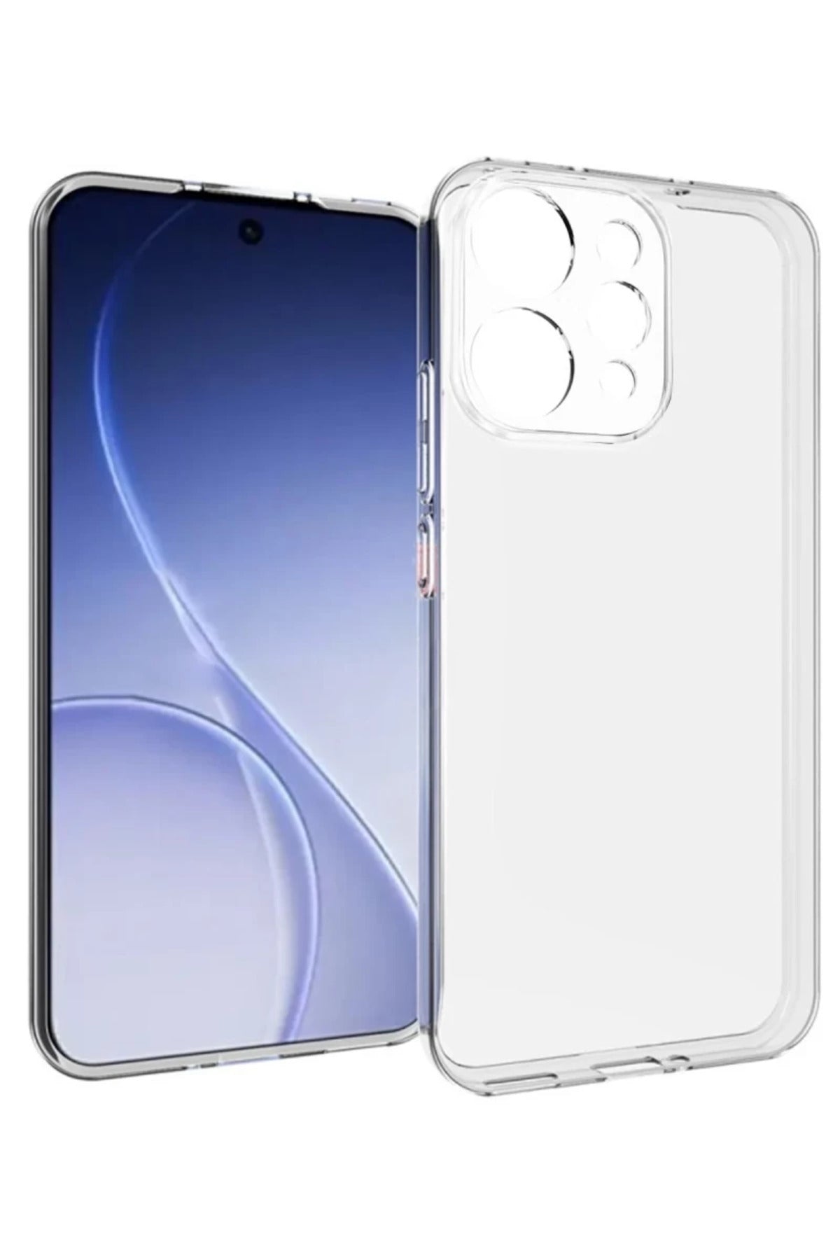 Oppo Reno 15 Uyumlu Lüx Şeffaf Silikon - Şeffaf